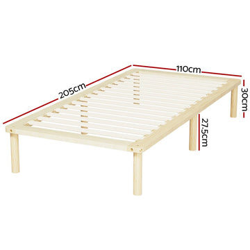 Artiss Bed Frame King Single Size Wooden Base Mattress Platform Timber Pine AMBA - RnR Galore