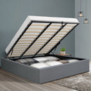 Artiss Bed Frame King Size Gas Lift Base Grey TOKI - RnR Galore