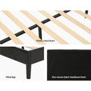 Artiss Bed Frame King Size LED Black RAVI - RnR Galore