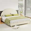 Artiss Bed Frame King Size Velvet Cream ELLA - RnR Galore