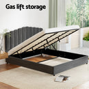 Artiss Bed Frame King Size Velvet Grey FION - RnR Galore