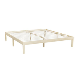 Artiss Bed Frame King Size Wooden Base Mattress Platform Timber Pine BRUNO - RnR Galore
