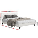 Artiss Bed Frame Queen Size Boucle Fabric Mattress Base Platform Wooden - RnR Galore