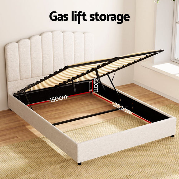 Artiss Bed Frame Queen Size Boucle FION - RnR Galore