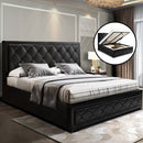 Artiss Bed Frame Queen Size Gas Lift Black TIYO - RnR Galore