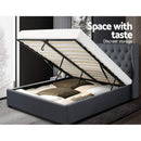 Artiss Bed Frame Queen Size Gas Lift Charcoal ISSA - RnR Galore