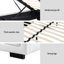 Artiss Bed Frame Queen Size Gas Lift White TIYO - RnR Galore