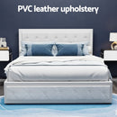 Artiss Bed Frame Queen Size Gas Lift White TIYO - RnR Galore
