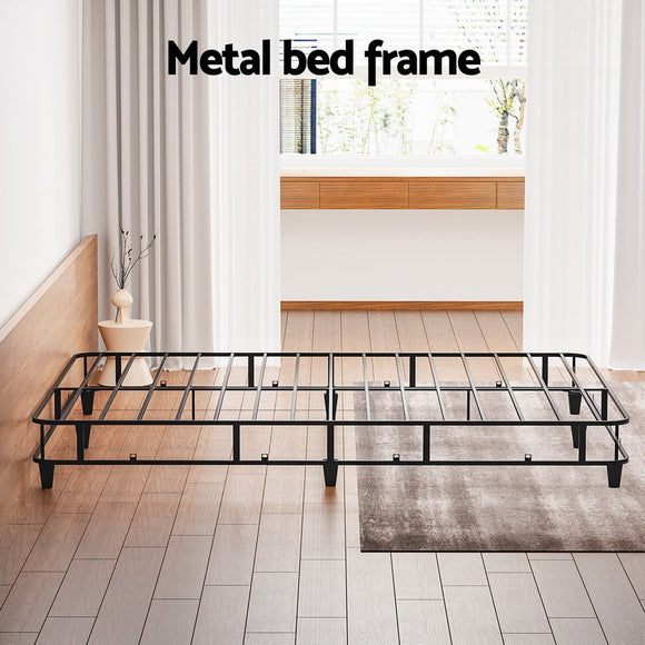 Artiss Bed Frame Queen Size Metal Grey MASON - RnR Galore