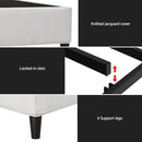 Artiss Bed Frame Queen Size Metal Grey MASON - RnR Galore