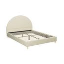 Artiss Bed Frame Queen Size Velvet Cream ELLA - RnR Galore