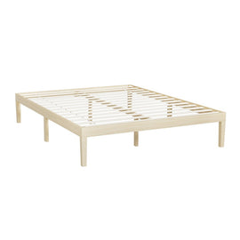 Artiss Bed Frame Queen Size Wooden Base Mattress Platform Timber Pine BRUNO - RnR Galore