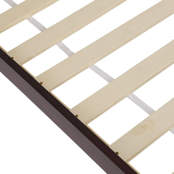 Artiss Bed Frame Queen Size Wooden Base Mattress Platform Timber Walnut VISE - RnR Galore