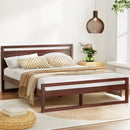 Artiss Bed Frame Queen Size Wooden Walnut WITTON - RnR Galore