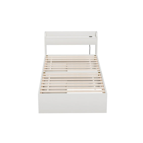 Artiss Bed Frame Single Size Mattress Base wtih Charging Ports 2 Storage Drawers - RnR Galore