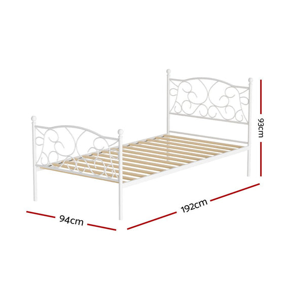 Artiss Bed Frame Single Size Metal Bed Frame GROA - RnR Galore