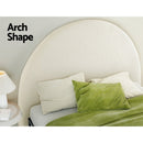Artiss Bed Head Headboard Bed Frame Double Boucle - GREI White - RnR Galore