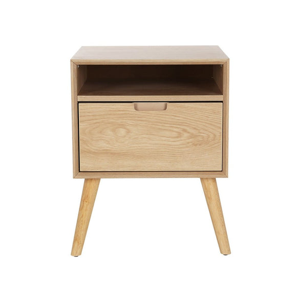 Artiss Bedside Table Drawers Side Table Shelf Storage Cabinet Nightstand GORR - RnR Galore