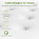 Artiss BedStory King Bed Frame Set With Hybrid Mattress Medium Firm Linen Grey - RnR Galore