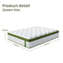 Artiss BedStory Queen Bed Frame Mattress Set Platform Upholstered Hybrid Pocket Coil - RnR Galore