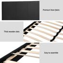 Artiss BedStory Queen Bed Frame Mattress Set Platform Upholstered Hybrid Pocket Coil - RnR Galore