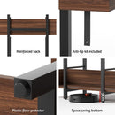 Artiss Bookshelf 5 - Tier Bookcase Display Shelves Metal Storage Stand Rack Walnut - RnR Galore