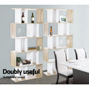 Artiss Bookshelf 5 Tiers - RITA White and Oak - RnR Galore
