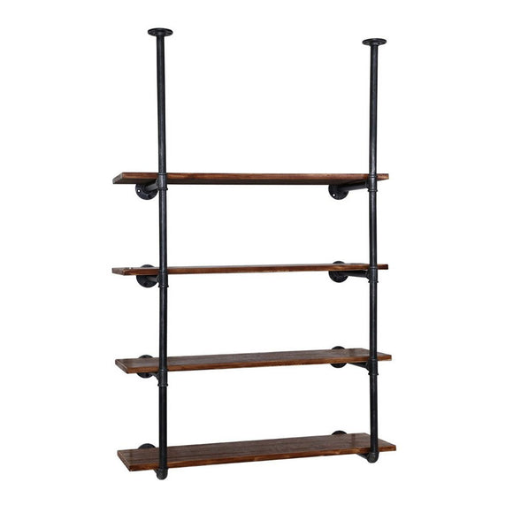 Artiss Bookshelf DIY Pipe Shelf 4 Tiers - INGE - RnR Galore