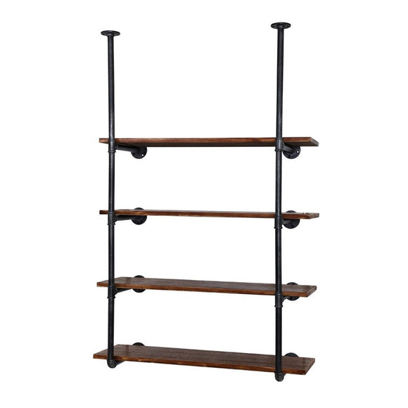 Artiss Bookshelf DIY Pipe Shelf 4 Tiers - INGE - RnR Galore
