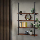 Artiss Bookshelf DIY Pipe Shelf 4 Tiers - INGE - RnR Galore