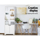 Artiss Bookshelf with Cabinet - GINA White - RnR Galore