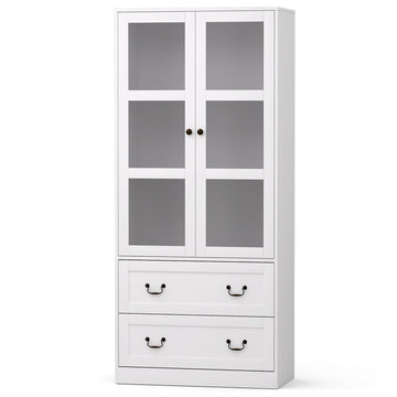 Artiss Buffet Sideboard 180cm Hutch Storage Cabinet Kitchen Drawer Door White - RnR Galore