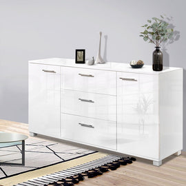 Artiss Buffet Sideboard High Gloss - White - RnR Galore