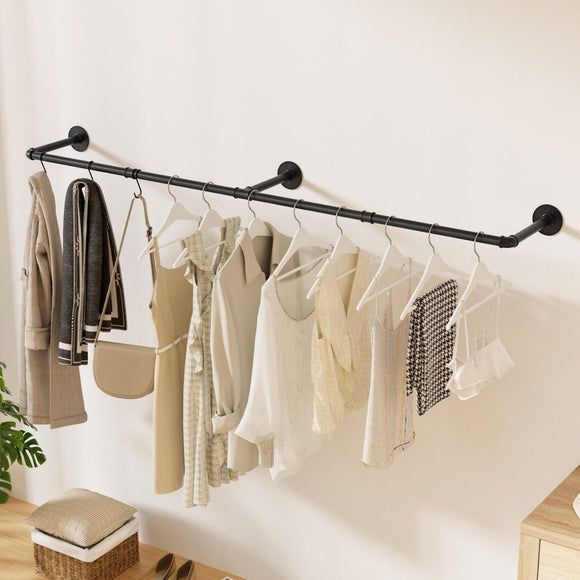 Artiss Clothes Rack Airer Floating Shelf Metal - RnR Galore
