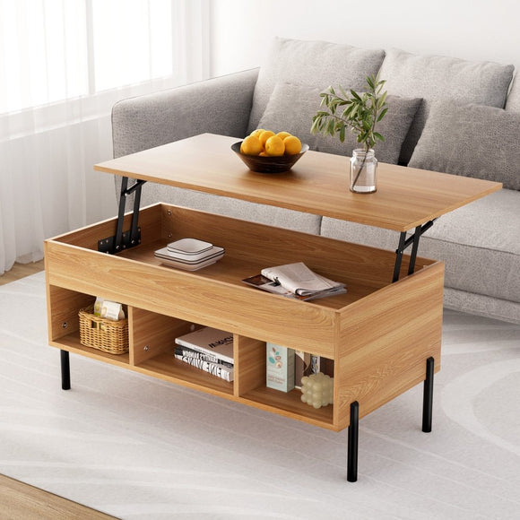 Artiss Coffee Table Lift - top Oak - RnR Galore