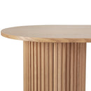 Artiss Coffee Table Oval 100CM Pine Samuel - RnR Galore