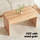 Artiss Coffee Table Rectangle Fluted Side 100CM - RnR Galore