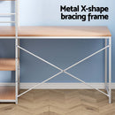 Artiss Computer Desk Shelf Oak 120CM - RnR Galore