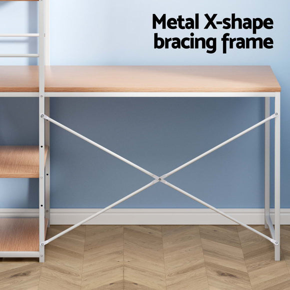 Artiss Computer Desk Shelf Oak 120CM - RnR Galore