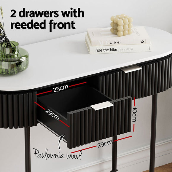 Artiss Console Table 2 Drawers 100CM - RnR Galore
