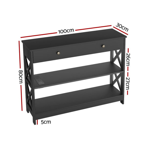Artiss Console Table 3 - tier USB Outlets - RnR Galore