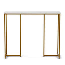 Artiss Console Table Marble Effect White&Gold - RnR Galore