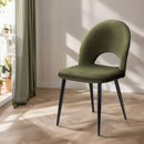 Artiss Dining Chairs Set of 2 Velvet Hollow Green - RnR Galore