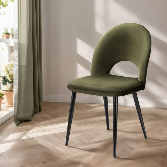 Artiss Dining Chairs Set of 2 Velvet Hollow Green - RnR Galore
