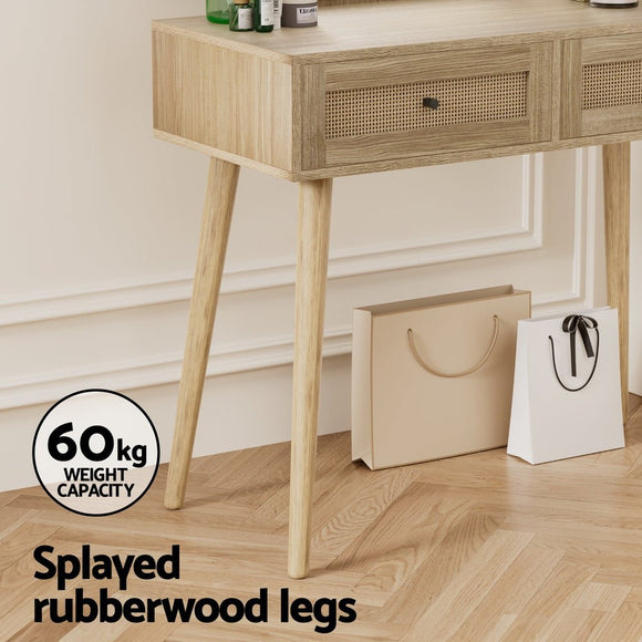 Artiss Dressing Table Set Rattan Frances - RnR Galore