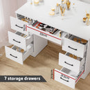Artiss Dressing Table Set Stool 10 Led Bulbs White Debbie - RnR Galore