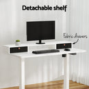Artiss Electric Standing Desk with Storage Shelf Drawer Office Table 120CM - RnR Galore