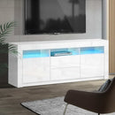 Artiss Entertainment Unit TV Cabinet LED 160cm White Anna - RnR Galore