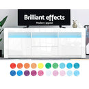 Artiss Entertainment Unit TV Cabinet LED 160cm White Anna - RnR Galore