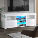 Artiss Entertainment Unit TV Cabinet LED 160cm White Bobi - RnR Galore